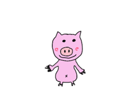 kawaii pigs and cute pigs sticker #2808771