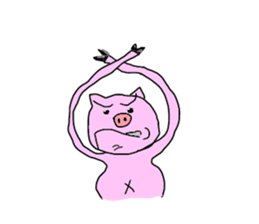 kawaii pigs and cute pigs sticker #2808773