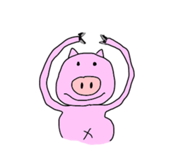 kawaii pigs and cute pigs sticker #2808774