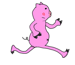 kawaii pigs and cute pigs sticker #2808781