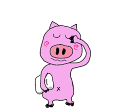 kawaii pigs and cute pigs sticker #2808792