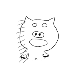 kawaii pigs and cute pigs sticker #2808796