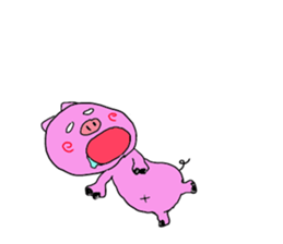 kawaii pigs and cute pigs sticker #2808798