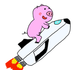 kawaii pigs and cute pigs sticker #2808803