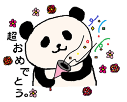 Panda to change the world sticker #2809071