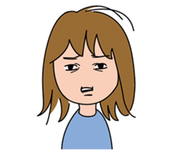 Sticker hilarious everyday girls sticker #2809667