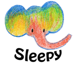 Colorful Elephant sticker #2810371