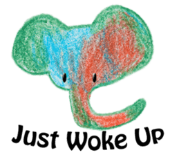 Colorful Elephant sticker #2810373