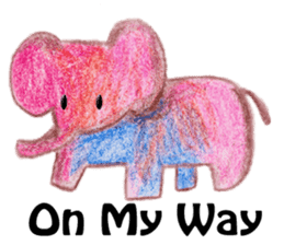 Colorful Elephant sticker #2810374