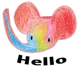Colorful Elephant sticker #2810379