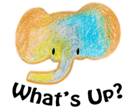 Colorful Elephant sticker #2810381