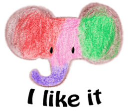Colorful Elephant sticker #2810383