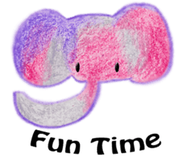 Colorful Elephant sticker #2810387