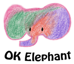 Colorful Elephant sticker #2810393