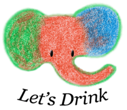 Colorful Elephant sticker #2810397