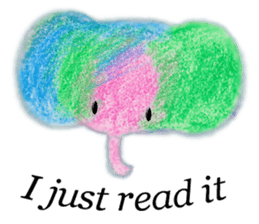 Colorful Elephant sticker #2810399