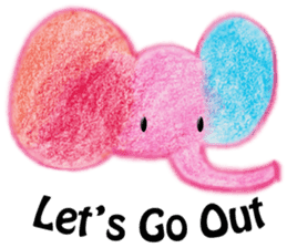 Colorful Elephant sticker #2810404