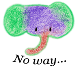 Colorful Elephant sticker #2810406