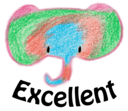 Colorful Elephant sticker #2810408