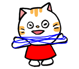 The schoolchild nursery school's cat sticker #2810918