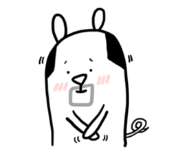 Cute Lovely Middle-aged Rabbit Life sticker #2811171