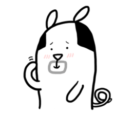 Cute Lovely Middle-aged Rabbit Life sticker #2811172