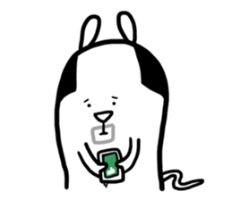 Cute Lovely Middle-aged Rabbit Life sticker #2811173