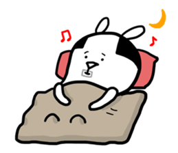 Cute Lovely Middle-aged Rabbit Life sticker #2811177