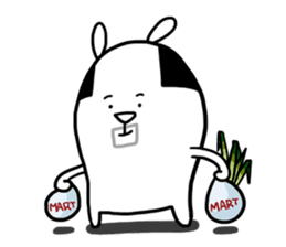 Cute Lovely Middle-aged Rabbit Life sticker #2811178