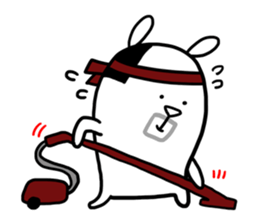 Cute Lovely Middle-aged Rabbit Life sticker #2811180