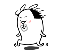 Cute Lovely Middle-aged Rabbit Life sticker #2811186