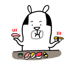 Cute Lovely Middle-aged Rabbit Life sticker #2811187