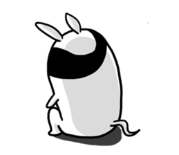 Cute Lovely Middle-aged Rabbit Life sticker #2811188