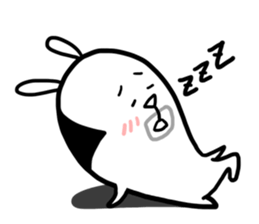 Cute Lovely Middle-aged Rabbit Life sticker #2811189