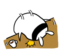 Cute Lovely Middle-aged Rabbit Life sticker #2811195