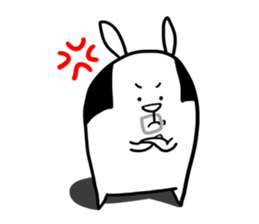 Cute Lovely Middle-aged Rabbit Life sticker #2811204