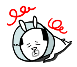 Cute Lovely Middle-aged Rabbit Life sticker #2811210