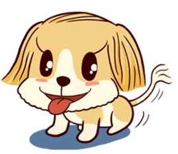 Cute puppy ttotto sticker #2811298