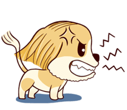Cute puppy ttotto sticker #2811302