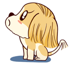 Cute puppy ttotto sticker #2811306