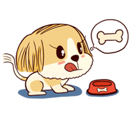 Cute puppy ttotto sticker #2811312