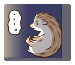 Shy hedgehog sticker #2811464