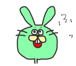 Rabit and Cat sticker #2812094