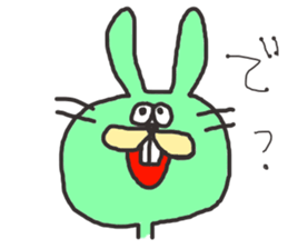 Rabit and Cat sticker #2812097