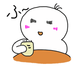 CUTE and COOL White-ball snack sticker #2812775