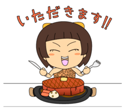 carnivore girl NEEK sticker #2812906