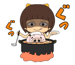 carnivore girl NEEK sticker #2812912