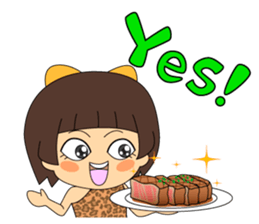 carnivore girl NEEK sticker #2812914