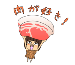 carnivore girl NEEK sticker #2812919