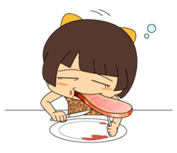 carnivore girl NEEK sticker #2812922